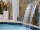 Our indoor hot tub and oceanfront room in Ocean City Md.