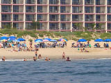 Oceanfront hotel directly on the beach in Ocean City.