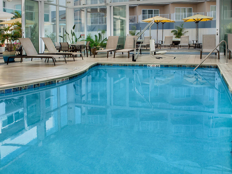 Our heated indoor pool is the perfect place to relax and unwind